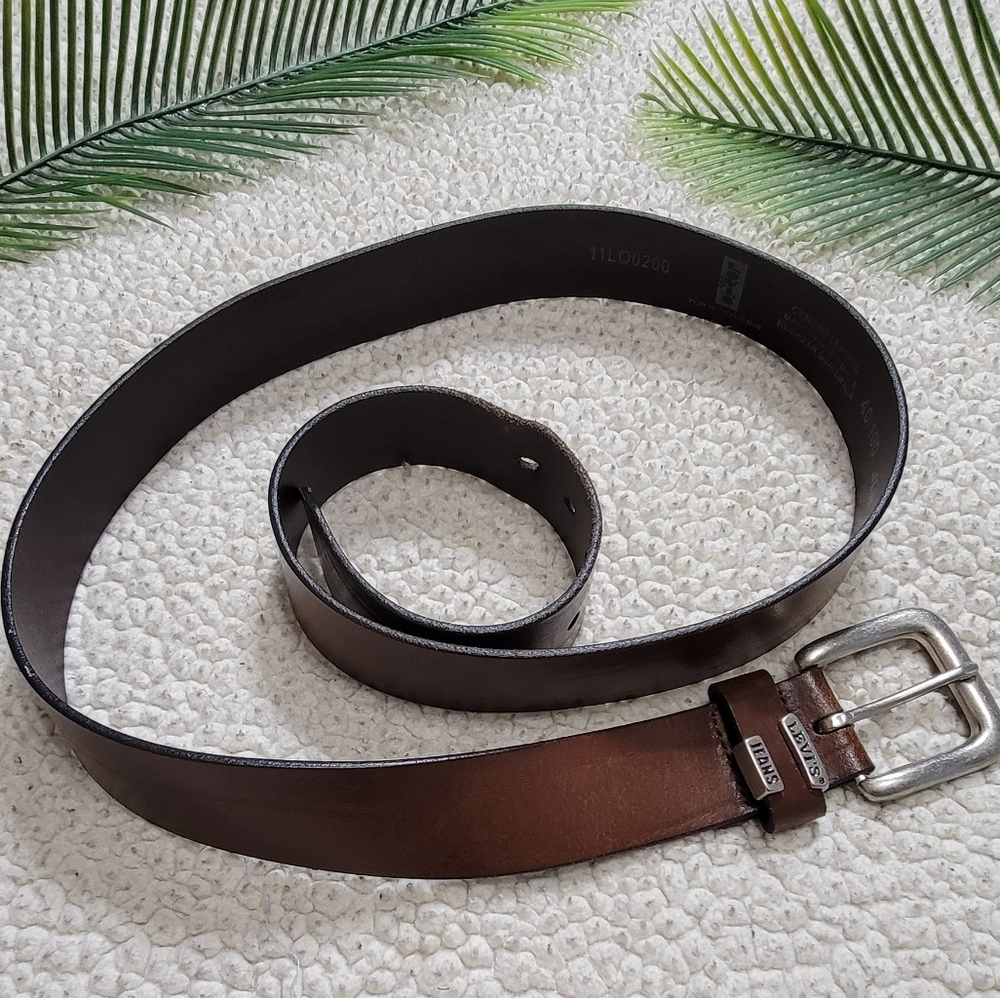 Levis Jean Brown Leather Belt - Picture 5 of 7